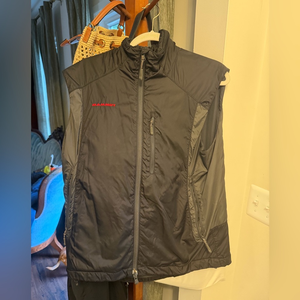 Mammut Black and Gray Insulated Vest